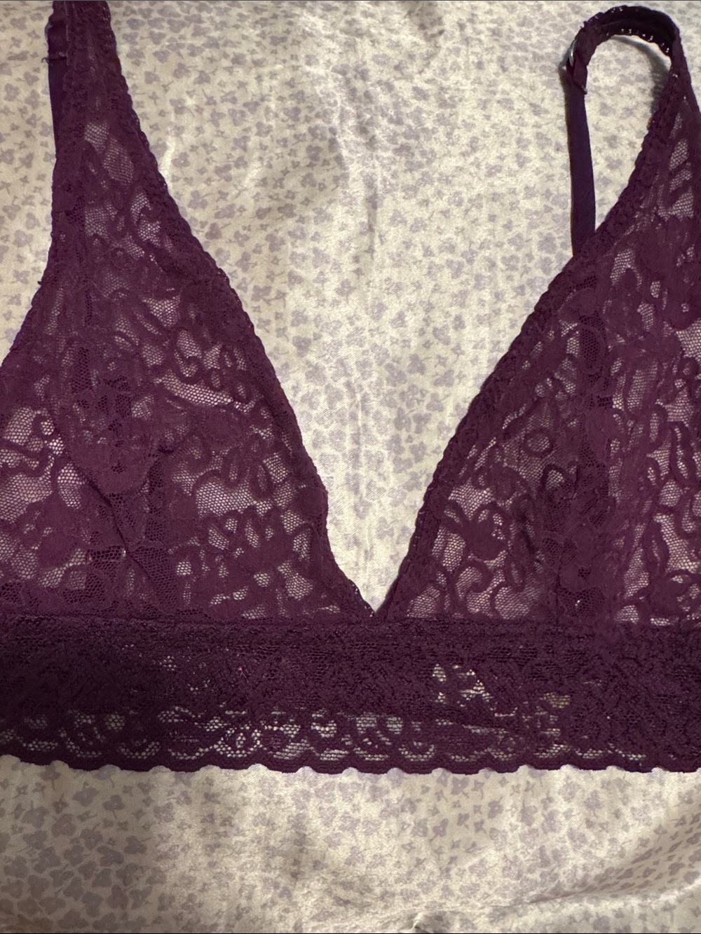 Victoria's Secret Lace Bralette in Plum
